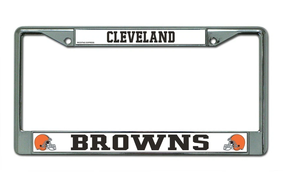 Marco de matrícula cromado Cleveland Browns Foto 1 de 1