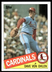 1985 Topps Dave Von Ohlen St. Louis Cardinals #177