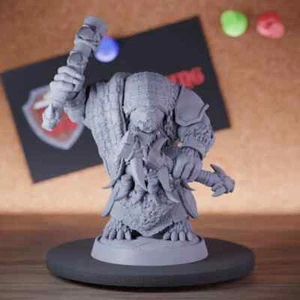 Bearfolk Shaman Miniature Dungeons and Dragons Mini DnD 5e TTRPG Pathfinder - Picture 1 of 8
