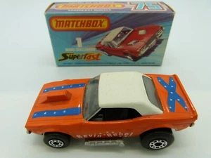 Matchbox Lesney Superfast 1 Dodge Revin Rebel WHITE ROOF in original box - Picture 1 of 6