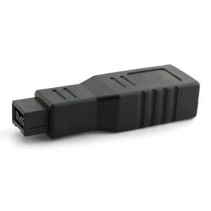 FireWire IEEE 1394 Type A 400 6 Pin Female to 1394 Type B 800 9 Pin Male Data... - Picture 1 of 5