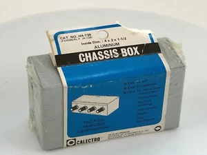 CALECTRO Aluminum Chassis Box CAT NO H4-738 4" x 2" x 1.5" - Picture 1 of 2