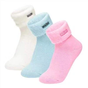 3 Pairs Women Ladies Sleeping Thermal Socks Warm Winter Cosy Thick Bed Socks - Picture 1 of 9