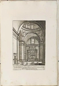 1890 VEDUTA DI DENTRO CHIESA S.TOMMASO CASTEL GANDOLFO FALDA NOVO TEATRO ROMA - Imagen 1 de 2