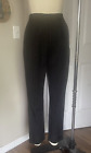FOREVER 21 Black Pin Stripe Pleated Front High-Waist Cuffed Pants *X-SMALL*