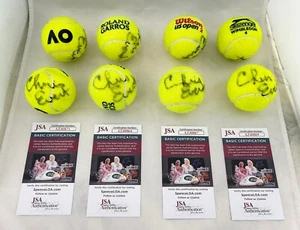 Chris Evert Signed Tennis Balls Wimbledon French US Australian Open JSA COA - Picture 1 of 1