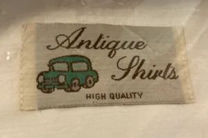 VINTAGE NEW OLD STOCK W/TAG White Button Down Oxford Antique Shirts Brand HTF - Picture 1 of 5