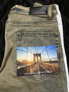 Amiri Indigo Broken Track jeans size 34 authentic - Picture 1 of 10