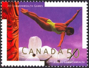 Canada Stamp #1521 - Diving (1994) 50¢ - Picture 1 of 1