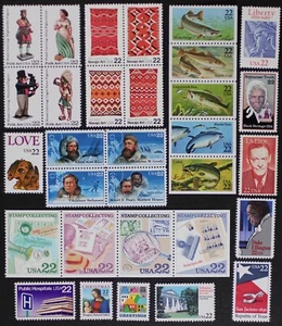 U.S. Vintage Postage Stamps, Original 1986 Commemorative Year Set, All Mint NH - Picture 1 of 1