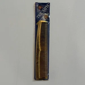 Peine de peinado dorado antiestático vintage TRIUMPH hecho en Alemania 4208 - Imagen 1 de 2