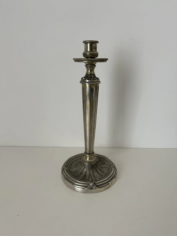 Chandelier Bronze Argenté Ancien 1kg180 - Photo 1/4