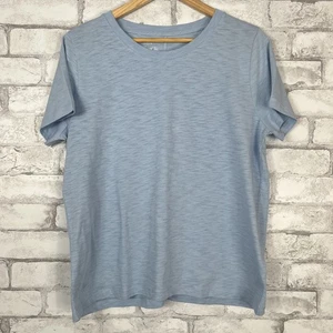 Camiseta J.CREW FACTORY NUEVA CON ETIQUETAS 100 % Algodón Novia Azul Cuello Redondo GRANDE AJ089 - Imagen 1 de 5