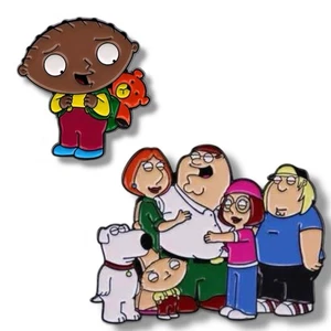 Family Guy Peter Stewie Lois Meg Brian Chris Griffin Enamel Pins Metal Badge - Picture 1 of 3