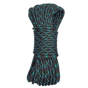  8mm (5/16in) Accessory Cord Rope Double Braid Pre Cut CE/UIAA 100feet Black - Picture 1 of 8