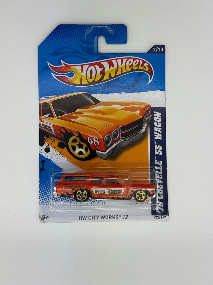 Chevelle SS 2012 Hot Wheels ’70 vagón naranja - HW City Works #132/247 Foto 1 de 1