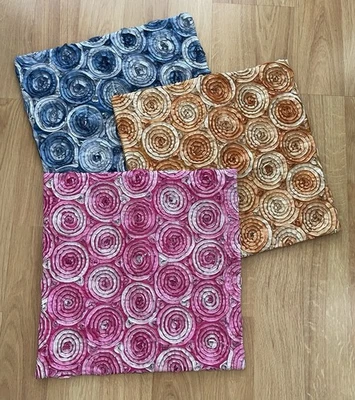 Lote 3 Fundas de Almohada Tailandesas Fundas de Almohada 3D Ramo Cojín Estilo Boho Foto 1 de 4