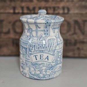 Tarro de almacenamiento vintage Burgess & Leigh 'Mathilda's Kitchen' bote para té - Imagen 1 de 6