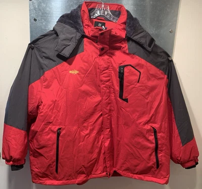 6XB NEW Big and Tall Hooded Ski Jacket Waterproof Windproof Snowboarding Wantdo - Image 1 of 4