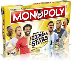 Winning Moves Monopoly World Football Stars Edition Divertido Juego de Mesa Familiar - Imagen 1 de 5