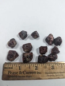 Drilled Red Zircon Crystal Gemstone Bead (1) Jacinth Great Natural Color - Picture 1 of 5