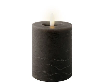 LED Kerze mit Timerfunktion 7x11cm Wachs - flackernde Flamme Echtwachskerze Kerz - Bild 1 von 3