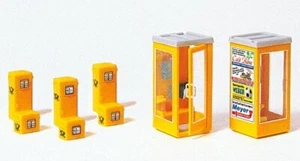 Preiser 17213 Briefkästen + Telefonzellen 1:87 Spur H0 Bausatz Neu - Picture 1 of 1
