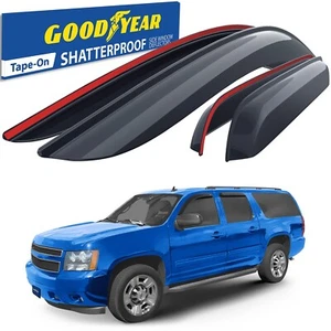 Sun Rain Visors Rain Guards for 2007-2014 Chevrolet (Chevy) Suburban 1500 - Picture 1 of 8