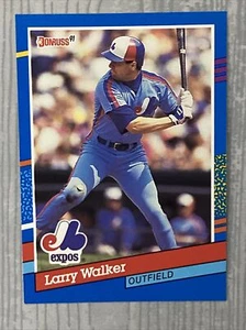 Tarjeta de béisbol 1991 Donruss Larry Walker Montreal Expos #359 Tiffany Salón de la fama - Imagen 1 de 3