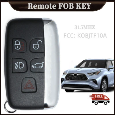 Smart Remote Key Fob 315Mhz for Land Rover Range Rover Sport Evogue LR4 2010-20 - Imagem 1 de 2