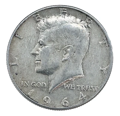 1964-D/D Kennedy Half Dollar RPM-001 FS-501, Scarce Variety AU/UNC. Coin #2 - Image 1 of 4