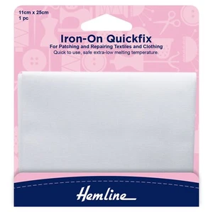 Iron on White mending patch 100% cotton for repairing - Picture 1 of 1