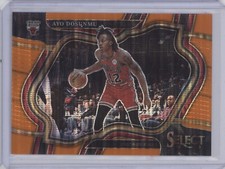 AYO DOSUNMU 2022-23 PANINI SELECT COURTSIDE NEON ORANGE PULSAR PRIZM 6/15 FOTL