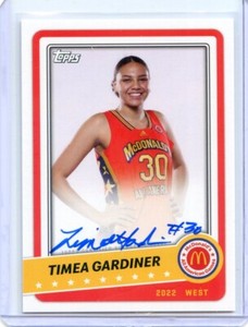 2022 Topps Chrome McDonald's TIMEA GARDINER RC All-American On Card Auto SP