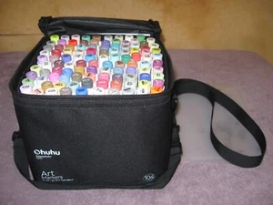OHUHU Double Tip Marker Art Pen 104 Colors Brush/Broad Blend on Each Honolulu-02 - Picture 1 of 20
