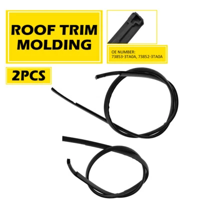 Para Nissan Altima 2013-2018 2 piezas techo moldura por goteo moldura goma lado izquierdo y derecho Foto 1 de 4