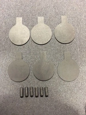 OWL CREEK FABRICATION AR500 Steel Target Dueling Tree DIY Kit 6pc 6" x 3/8 Paddles W Tubes IDPA! USA!