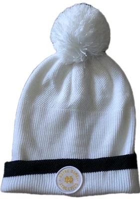 NOTRE DAME Under Armour Beanie  OSFA Pom Winter Hat NWT - Image 1 of 2