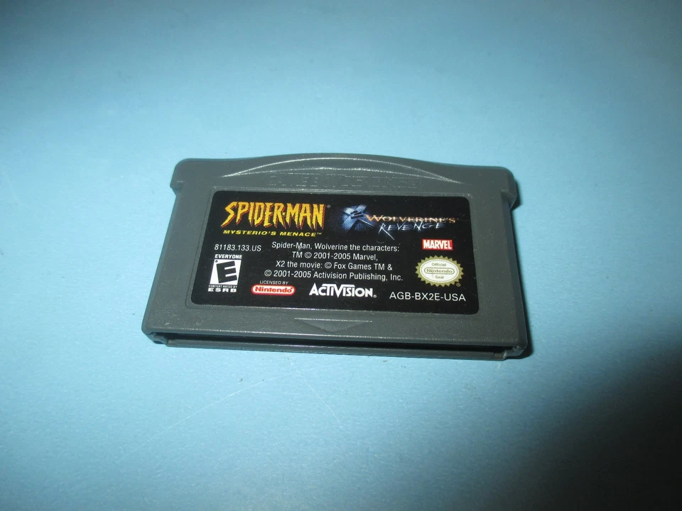 Spider Man Mysterio's Menace & X2 Wolverine's Revenge Gameboy Advance Juego Foto 1 de 1