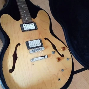 Guitarra Eléctrica Acústica Epiphone de Gibson Dot Natural con Estuche Rígido - Imagen 1 de 5