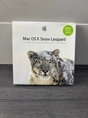 Apple Mac OS X Snow Leopard Version 10.6.3 Retail MC573Z/A New Factory Sealed - Image 1 of 2