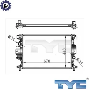 RADIATOR ENGINE COOLING 710-0060 FOR FORD MONDEO/V/Hatchback/Turnier S-MAX 2.0L - Picture 1 of 6
