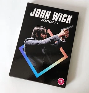 John Wick Chapters 1 - 4 Disc Box Set (DVD) with Slip Cover - Picture 1 of 2