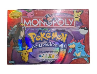 Pokémon Monopoly Collector's Edition Game Hasbro Gold & Silver 2001 NEW SEALED - Image 1 of 4