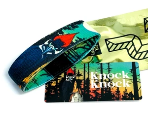 Pulsera ZOX **KNOCK KNOCK** Correa Plateada PEQUEÑA Goldie Mys con Tarjeta Pájaro Carpintero - Imagen 1 de 3