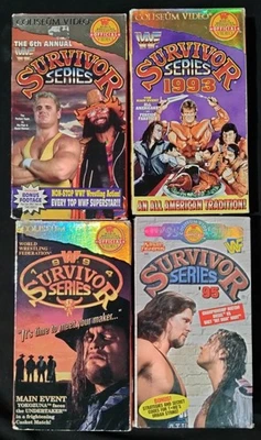 WWF Survivor Series VHS lot 1992 1993 1994 1995 Coliseum Video - Image 1 of 4