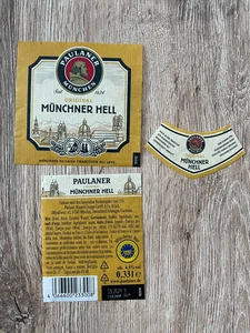 Etiketten, Paulaner München, Münchner Hell - Bild 1 von 2