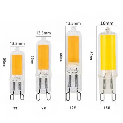 COB LED Light Bulbs Mini G9 AC 220V 7W 12W 15W Glass Replaced 70W Halogen Lamps - Image 1 of 4