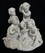 Imperial Russian Alexander II Blanc de Chine Group of Cupid at the Forge