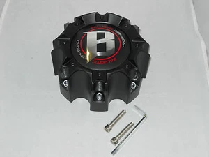 NEW BALLISTIC 8 LUG CAO-WX05-165.1-170-8H LG0805-11 BLACK WHEEL RIM CENTER CAP   - Picture 1 of 3